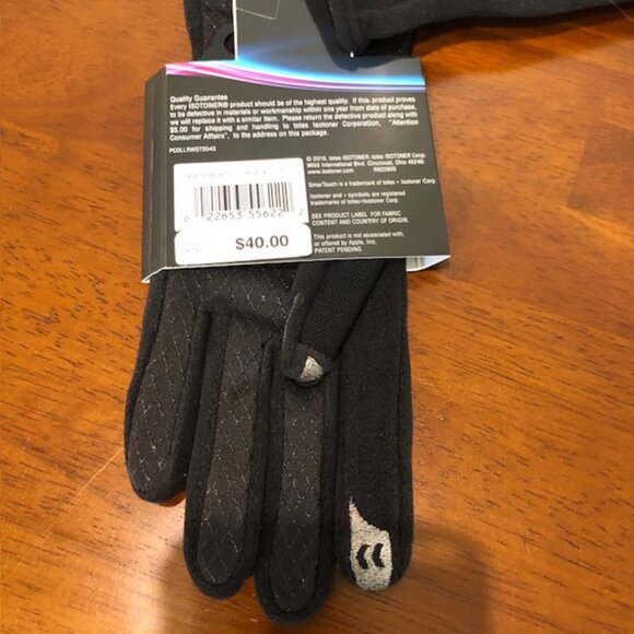 Isotoner Smartouch Women’s OS Black Gloves NWT - Picture 4 of 10